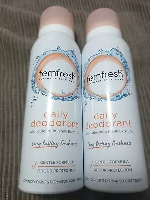 £6.99 • Buy 2 X Femfresh Intimate Hygiene Feminine Freshness Deodorant Spray, 125ml