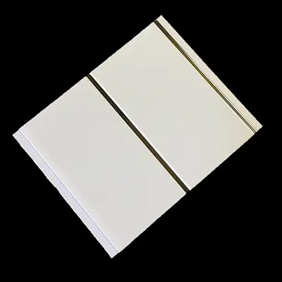 10 Gloss White Chrome Bathroom PVC Cladding Plastic Shower Wet Wall • £55.08