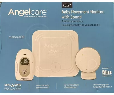 Angelcare AC127 Movement Breathing & Sound BABY MONITOR / Wireless Sensor Pad! • £49.95