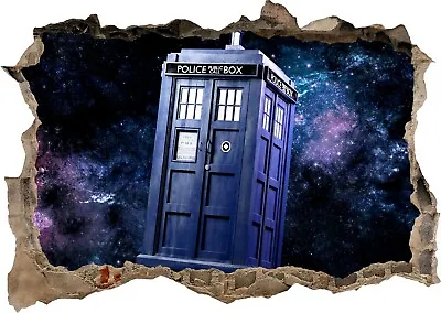 Doctor Who Tardis Police Box 3d Mural Wall View Sticker Poster Decal Z772 • £10.95