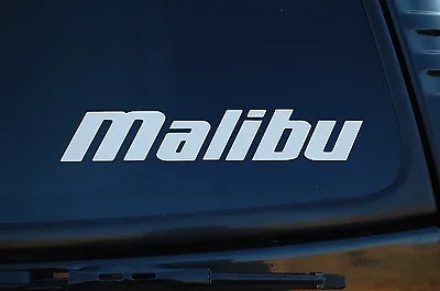 Malibu Boats Sticker Vinyl Decal Car Boat Exterior Choose Size & Color (V375) • $5.99