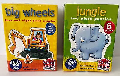 £4.99 • Buy Orchard Toys - Big Wheels (4 Puzzles) & Jungle (6 Puzzles) Educational Toys
