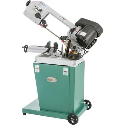 Grizzly G9742 110V 5 Inch X 6 1/2 Inch HP Metal-Cutting Bandsaw With Swivel Head • $1439