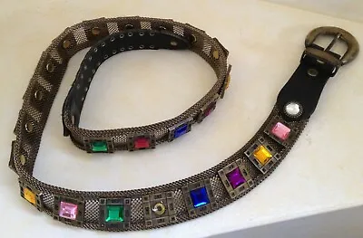 Vintage Sand Castle Jeweled Belt • $29.13