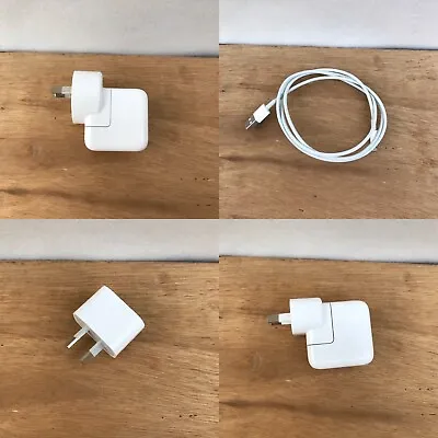 Genuine Apple IPhone Lightning Cable & Or Usb Power Adapter Charger Base 6 7 8 X • $19.99