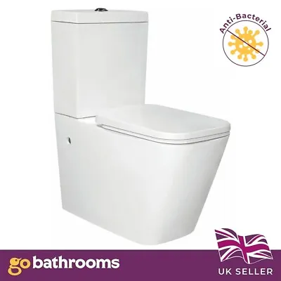 Toilet Close Coupled Toilet Pan And Soft Close Toilet Seat With Eco Flush • £262.65