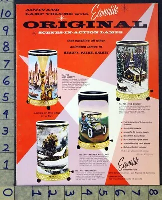1957 Econolite Antimated Lamp Liberty Auto Train Ship Los Angeles Toy Ad Fc165 • $48.95