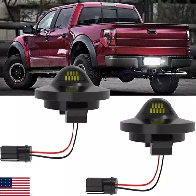 2x Led License Plate Light Rear Bumper Tag Assembly Lamp For Ford F150 F250 F350 • $7.50