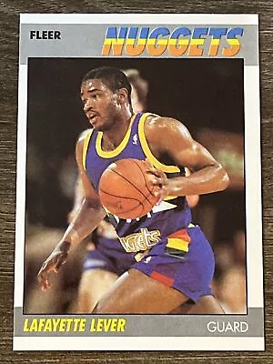 Lafayette Lever 1987 Denver Nuggets 87-88 Fleer Basketball #62 Of 132 Pack Fresh • $1.02