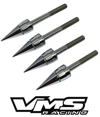 Vms 6mm Chrome Spike Cam Cap Cup Bolt Washer Kit For Honda Prelude H22 H23 • $27.95
