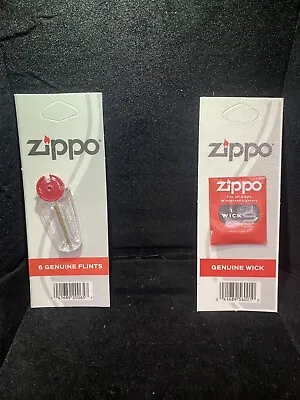 Zippo Flints And Wick Replacement 1 Flint Pack And 1 Wick Pack • $3.99
