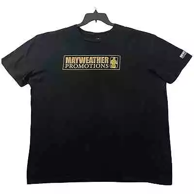 Floyd Money Mayweather Jr Promotions T Shirt Mens Size 3XL Black Gold Foil Logo • $25