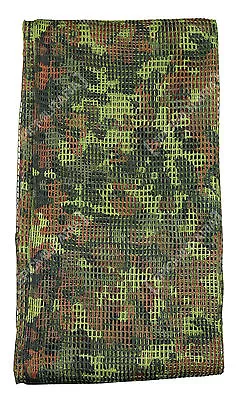 Camouflage Net Scarf - Colour Options - Hunting Army Camo Scrim Net Head Wrap • £13.95