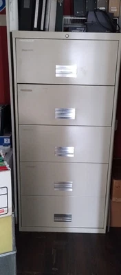 $100 • Buy Steelcase 5 Drawer Lateral  File Storage Cabinet With Bonus Slide Out￼