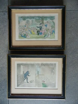 £38 • Buy Dr Syntax School For Young Ladies + The Foundling. Pr Aquatints Rowlandson