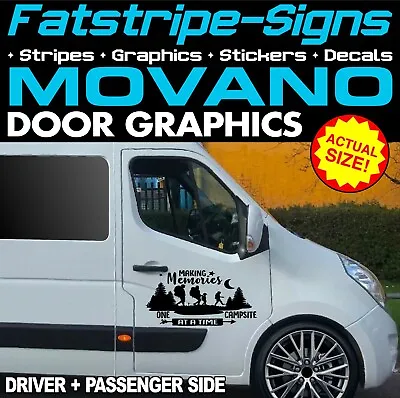 To Fit VAUXHALL MOVANO MAKING MEMORIES GRAPHICS STICKERS CAMPERVAN MOTORHOME • £24.99