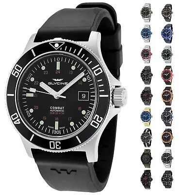 Glycine Men's Combat Sub Swiss Made Automatic 42mm Watch - Choice Of Color • $564.67