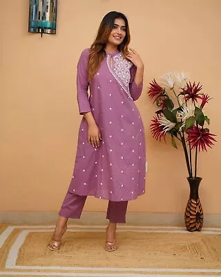 Indian Bollywood Tunic Cotton Kurti Women's Designer Salwar Kameez Set Clothes • $65.67