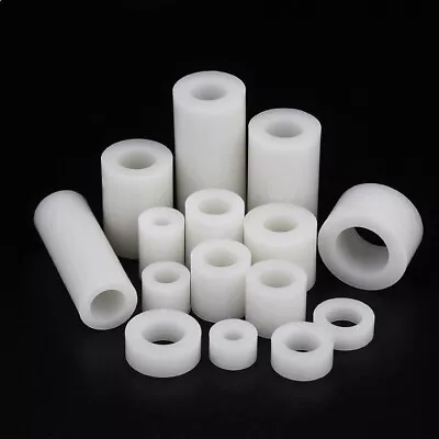 M3 M4 M5 M6 M8 White ABS Nylon Round Non-Thread Column Standoff Spacer Washer • $2.60