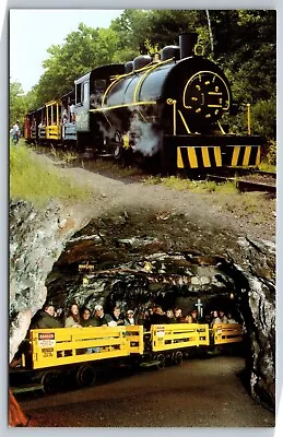 Postcard PA Pioneer Tunnel Coal Mine Steam Train Ashland 37 • $10.95