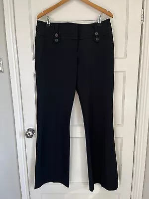 Karen Millen Trousers Black Wide Leg High Waisted Size UK 8 RRP £140 LUC001 NG • £22