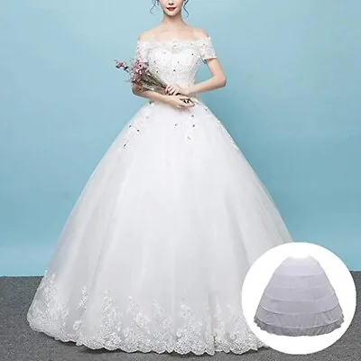 Crinoline Petticoat 6Hoop Ball Gown Skirt Slips Underskirt Wedding Bridal Dress • $16.73