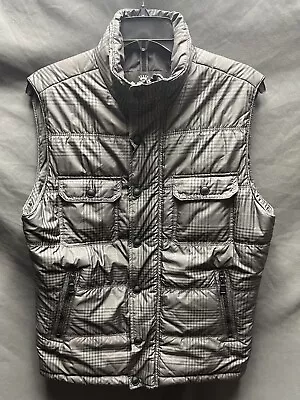 Men’s Express Puffer Plaid Vest - Size Small • $30