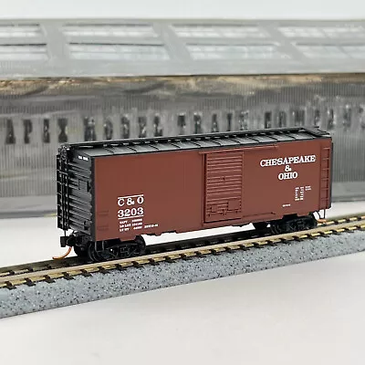 Micro-Trains Chesapeake Ohio 40 Ft Std Single Door Boxcar C&O 3203 N Scale • $19.99