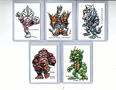 Japan Monsters #3 (5 Cards) Ultraman Mechagodzilla Mecha-king Ghidorah Gabara • $13.94