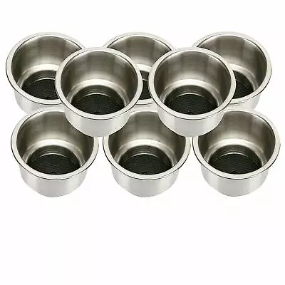 8pcs Marine Stainless Steel Cup Drink Holders For Boat/RV Camper Amrine-made ESA • $44.99