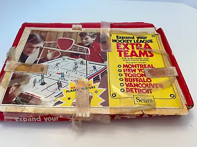 Munro 1971 Table Hockey Expand Your Team 24 Players Plus 6 Goalies In Sears Box • $100