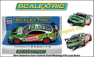 Scalextric Ford Mustang GT4 Castrol Drift 1:32 Slot Car DPR C4327 • $64.95