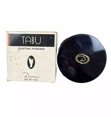Vintage Tabu By Dana Perfumed Dusting Powder For Women 4 Oz Talc • £48.25