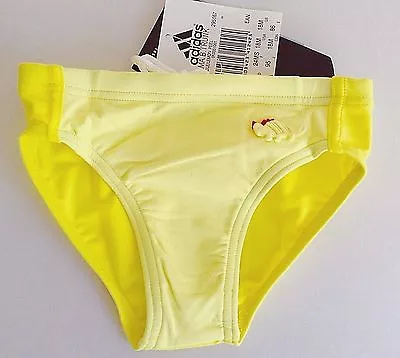 Bnwt Baby Boys Adidas Yellow Dinosaur Motif Swimming Trunks Pants 12-18 Months • £5.85