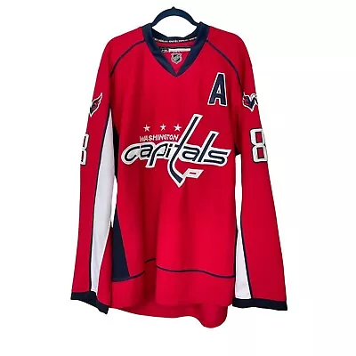 Alex Ovechkin #8 Washington Capitals Caps Reebok CCM NHL Hockey Jersey Red 52 L • $49.99