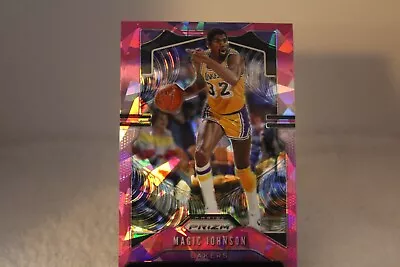 Magic Johnson 2019-20 Panini Prizm Pink Ice #25 Los Angeles Lakers • $3.69