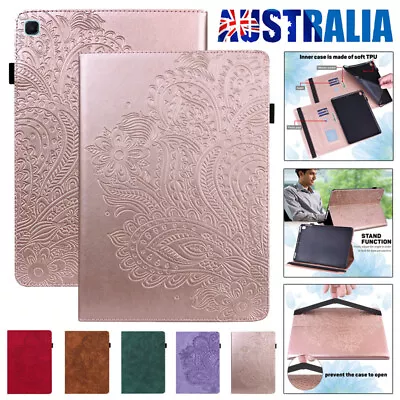 Flip Leather Case Wallet Cover For Samsung Galaxy Tab S9 FE S8 S7 S6 Lite S2 • $10.29