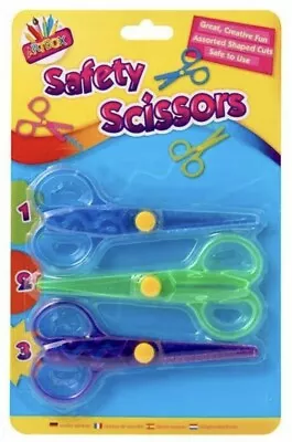 £3.49 • Buy 3pcs Children Safety Scissors Kids Craft Art Creative Safe Child School
