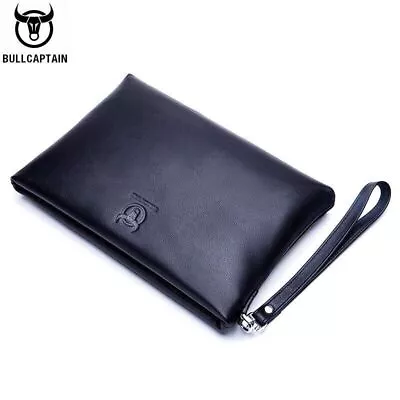 BULLCAPTAIN Brand Men's Wallet Clutch Bag Leather Handbag Leather Casual Bag • $29.95