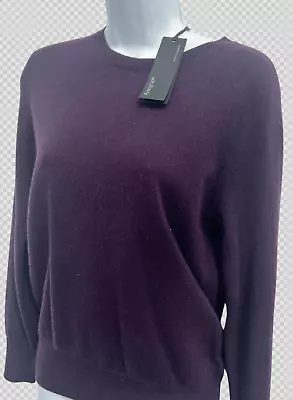 M&s Autograph Mulberry Pure Cashmere Crew Neck Jumper • £49.99