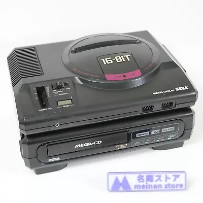 SEGA Mega Drive HAA-2510 & Mega CD Model 1 HAA-2910 Set [For Parts As-Is] • $179.99