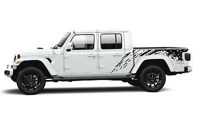 Mud Splash Decal For Jeep Gladiator JT Rubicon Wrap Graphics Cover Stickers 2022 • $85