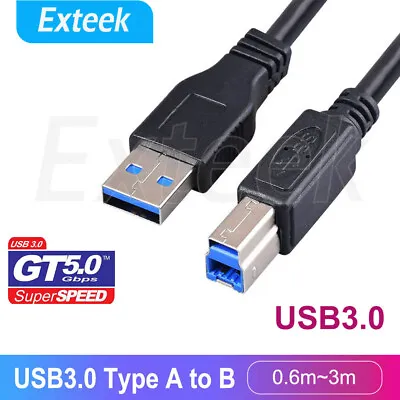 $6.53 • Buy USB 3.0 Type A Male To B Printer Cable For HP Canon Dell Brother Epson Xerox AU