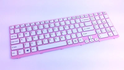 $31.33 • Buy Sony VAIO SVE151 Series US Laptop Keyboard Pink Frame 149096011US 9Z.N6CSQ.J01