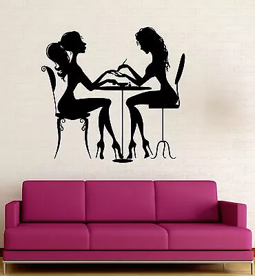 Vinyl Decal Beauty Salon Nail Manicure Hair Spa For Woman Wall Sticker (ig3123)  • $68.99