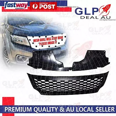 Bumper Bar Grille Grill Mesh & DRL LED Fits For Nissan NAVARA NP300 D23 15-20 • $128.99