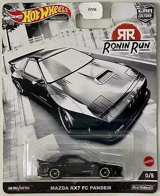 Hot Wheels Premium Car Culture - 2023 Ronin Run Chase - Mazda Rx7 Fc Pandem #0/5 • $194.75