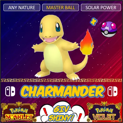 £3.49 • Buy Pokemon Scarlet & Violet 6IV ✨Shiny✨ CHARMANDER! /w Master Ball! New! Charizard