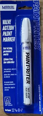 Markal Paint-Riter Valve Action Paint Marker White 96861 • $3.29