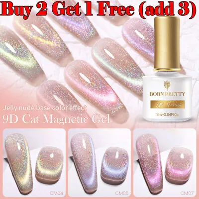 BORN PRETTY 7ml 9D Cat Magnetic Gel Nail Polish Shiny Soak Off UV LED Varnish • $7.99